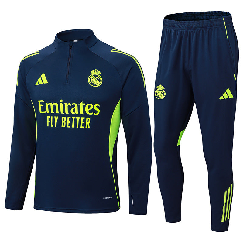 Kit entrenamiento Real Madrid 25/26 Navy Blue and Yellow