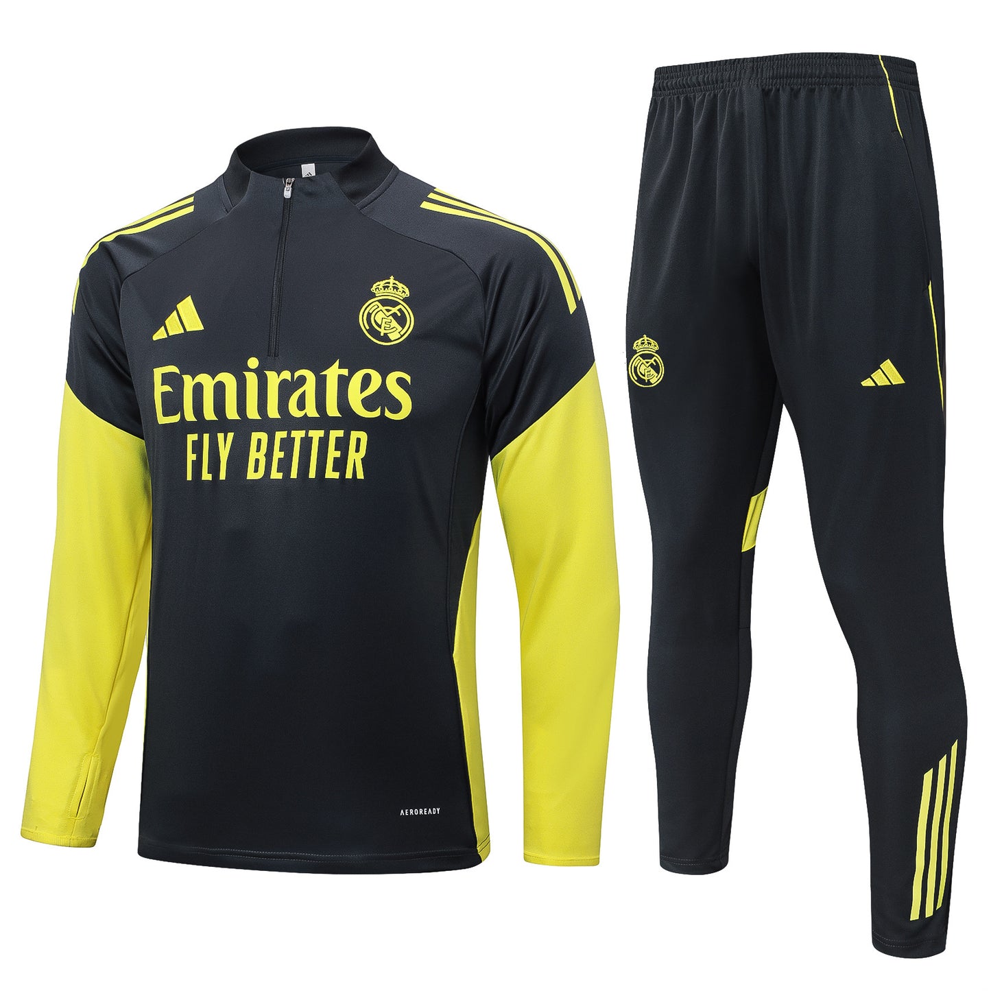 Kit entrenamiento Real Madrid 25/26 Black & Yellow