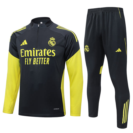 Kit entrenamiento Real Madrid 25/26 Black & Yellow