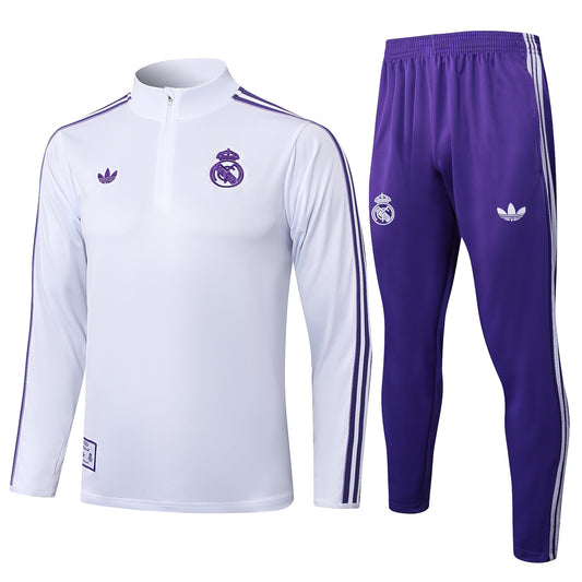Kit entrenamiento Real Madrid 25/26 White & Purple