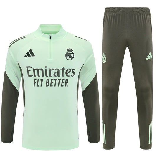 Kit entrenamiento Real Madrid 25/26 Green & Grey