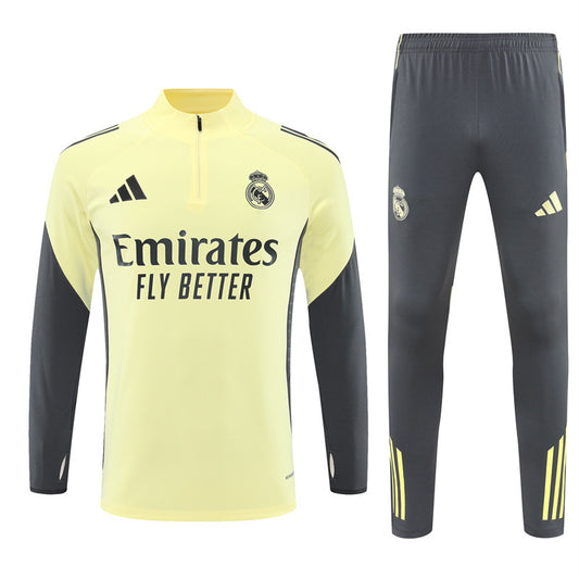 Kit entrenamiento Real Madrid 25/26 Yellow & Grey
